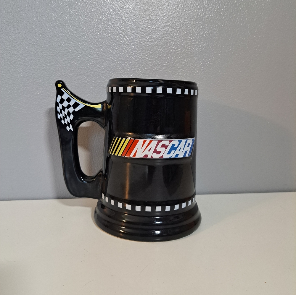 VTG‎ NASCAR Large Ceramic Beer Stein Mug 2004 Sherwood Brands Collectible Cup